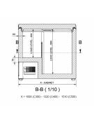 Frigorifero a pozzetto per bevande o bibite cm 110x68x87h - Litri 289