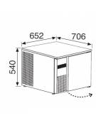 Abbattitore di temperatura da banco 3 teglie GN 2/3 - Potenza frigorifera W 1.118