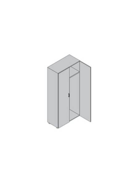 Contenitore alto porta abiti con anta in legno - cm 90x45x196h