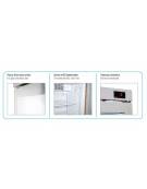 Frigo sopra banco statico per bevande con agitatore di aria - capacità 162 Lt - temperatura 0°C/+10°C - mm 595x645x840h