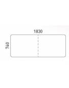 Tavolo rettangolare pieghevole in polietilene cm. 183x76,5x74,5h