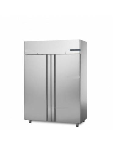 Armadio Refrigerato 1200 monoblocco in Acciaio Inox a bassa temperatura con 2 porte cm 142x70x203h