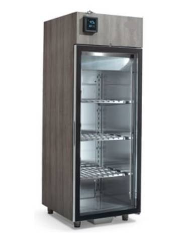 Frigorifero per la frollatura della carne con porta a vetro - Capacità Lt 352 - cm 71x59,5x172h