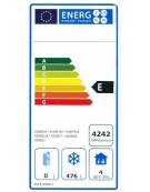 Frigo vetrina statico per bevande con agitatore di aria - capacità 382 Lt - temperatura -2°C/+2°C - mm 595x650x2000h