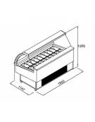 Vetrina gelati 20 vaschette Lt. 5 GREZZA