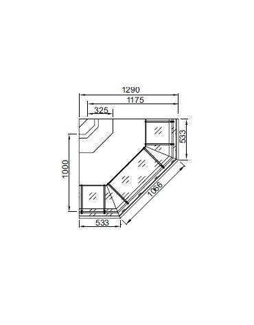 Banco ventilato VCP - Angolo 90° esterno