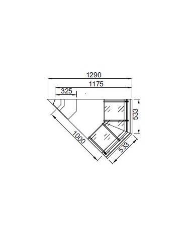 Banco ventilato VCP - Angolo 45° esterno