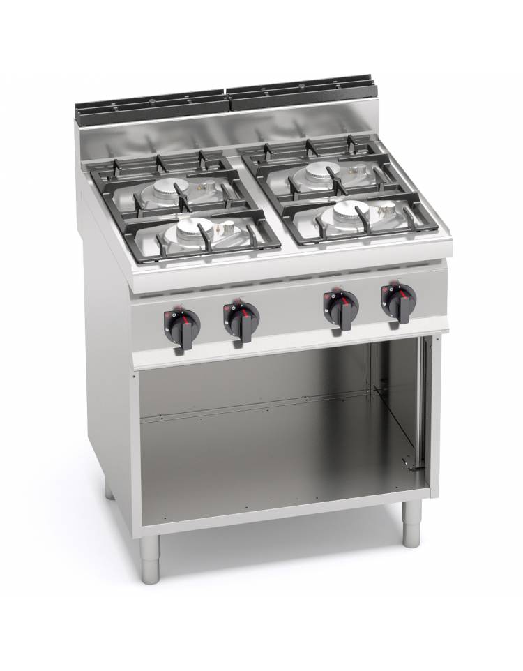 Cucina elettrica 4 fuochi vano a giorno piastre tonde serie 70 PK Modular   Horeca Professional - Attrezzature professionali per la ristorazione, bar,  pasticcerie, alimentari e food