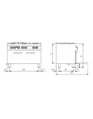 Cucina a gas professionale 6 fuochi con maxi forno a gas MAXI statico - Bacinelle smaltate - cm 120x73x87h