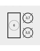 Piano di cottura a gas 2 fuochi + tuttapiastra su vano aperto - potenza totale 15,2 Kw - cm 80x73x87h