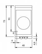 Wok ad induzione professionale da banco - potenza 5 KW - cm 40x73x25h