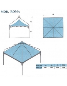 Roma quadrato lato metri 3