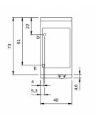 Bagnomaria elettrico su mobile aperto 1 vasca GN 1/1 - potenza 1,5 KW - cm 40x73x87h