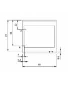 Bagnomaria elettrico trifase da banco - 2 vasche GN1/1 h15 - potenza 3 KW - cm 80x73x28h