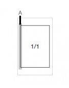 Bagnomaria a gas su vano aperto - 1 vasca GN1/1 h15 - potenza 3 KW - cm 40x73x87h