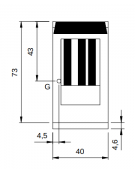 Friggitrice a gas professionale su mobile 1 Vasca da lt. 13 - cm 40x73x87h