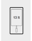 Friggitrice a gas professionale su mobile 1 Vasca da lt. 13 - cm 40x73x87h