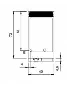 Fry Top elettrico da banco, piastra singola liscia cromata - potenza totale 5,4 kW - cm 40x73x28h