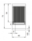 Acqua grill elettrico su mobile chiuso - Zona di cottura in acciaio inox carne/pesce - cm 40x73x87h