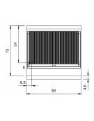 Acqua grill elettrico su mobile chiuso - 2 zone di cottura in acciaio inox - cm 80x73x87h