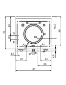 Pentola elettrica, riscaldamento indiretto - capacità 50 lt - potenza 12,3 Kw - cm 80x73x87h