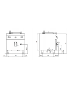 Pentola elettrica, riscaldamento indiretto - capacità 50 lt - potenza 12,3 Kw - cm 80x73x87h