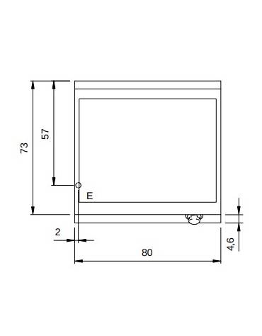 Brasiera multifunzione elettrica su vano aperto - capacità 26 lt - Potenza 9 kw - cm 80x73x87h