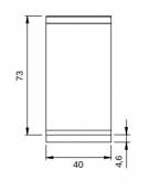 Elemento neutro per cucina professionale da banco - cm 40x73x28h