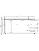 Congelatore orizzontale a pozzetto cm 180,4x69,5x94,5h