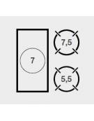 Cucina a gas 2 fuochi + tuttapiastra su vano con 2 porte - bacinelle smaltate - potenza totale 20 Kw - cm 80x90x87h