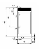 Bagnomaria a gas da banco - 1 vasca per GN1/1 + GN1/3 - potenza 3 Kw - cm 40x90x28h