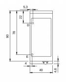 Bagnomaria elettrico monofase su vano con porta - 1 vasca per GN1/1 + GN1/3 - potenza 2,2 Kw - cm 40x90x87h