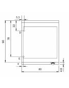 Bagnomaria elettrico trifase da banco - 2 vasche - capacità per 2xGN1/1 + 2xGN1/3 - cm 80x90x28h