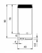 Fry Top elettrico da banco, piastra singola liscia cromata - potenza totale 7,5 kW - cm 40x90x28h