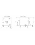 Pentola a gas, riscaldamento diretto - capacità 50 lt - potenza 10,5 Kw - cm 80x90x87h