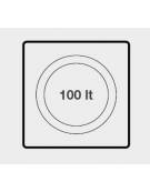 Pentola elettrica, riscaldamento diretto - capacità 100 lt - potenza 12,1 Kw - cm 80x90x87h