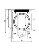 Pentola elettrica, riscaldamento diretto - capacità 150 lt - potenza 12,1 Kw - cm 80x90x87h