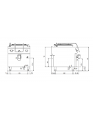 Pentola elettrica riscaldamento indiretto capacità 100 lt. - potenza 21,3 Kw  - cm 80x90x87h