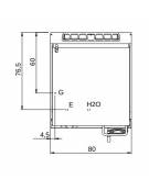 Brasiera a gas manuale capacità 80 lt - Vasca ribaltabile in acciaio inox - cm 80x90x87h