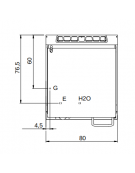 Brasiera a gas motorizzata, capacità 80 lt.  - Vasca in acciaio inox - cm 80x90x87h