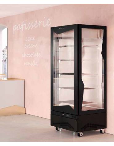 Vetrina verticale gelateria statica -5 -18 C cm 91x70x191h