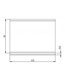 Elemento neutro da banco per cucina professionale - cm 120x90x28h