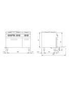 Cucina a gas 6 fuochi con piano stampato, forno a gas e vano neutro con porta - cm 120x73x87h