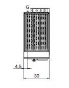 Griglia a pietra lavica m.60/30 GRL-T