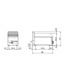 Griglia a pietra lavica m.60/30 GRL-T