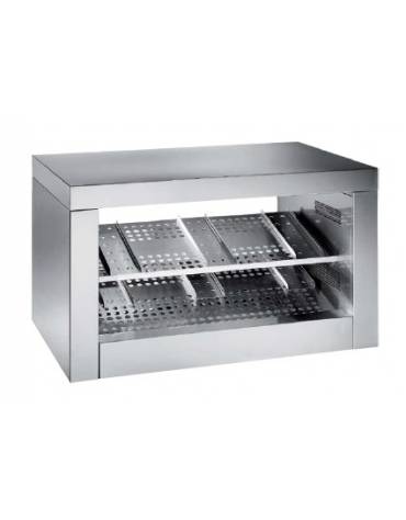 Elemento riscaldante fast food e self-service ideato per panini e pizze - cm100x90x80h