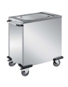 Carrello elevatore universale neutro in acciaio inox AISI 304 18/10 - per vassoi mm 530x370 - cm 85x56x93h