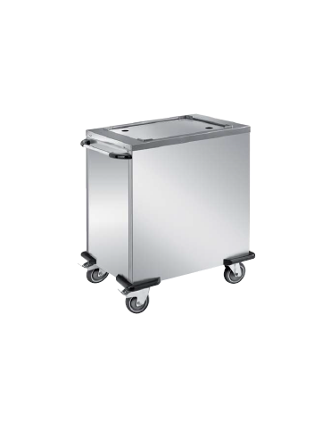 Carrello elevatore universale neutro in acciaio inox AISI 304 18/10 - per vassoi mm 530x370 - cm 85x56x93h