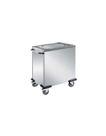 Carrello elevatore universale neutro in acciaio inox AISI 304 18/10 - per vassoi mm 530x370 - cm 85x56x93h