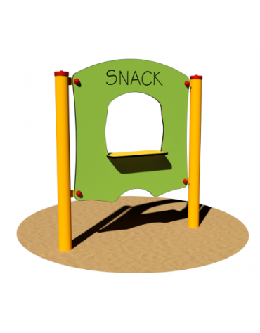 GIOCO SENSORIALE SNACK - DA INTERRARE O FILO PAVIMENTO - CM 20x120x115h